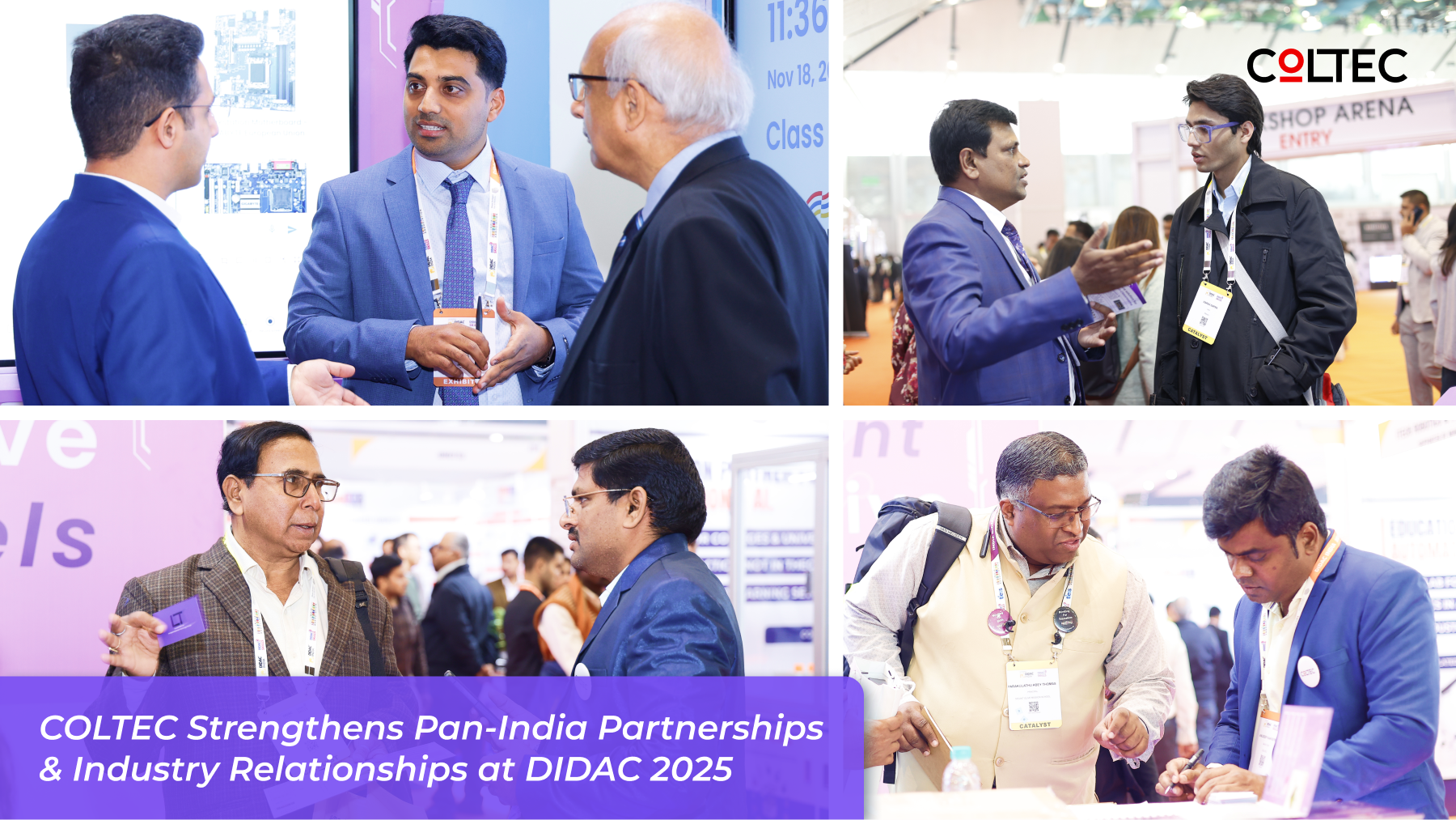 COLTEC presenting token of appreciation to partners at DIDAC 2025