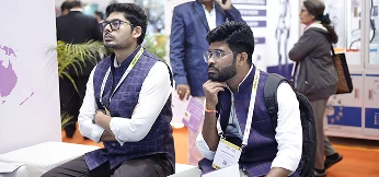 Close-up of partnership discussion around COLTEC and Qeeb solutions