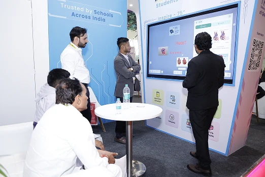 Live demo of COLTEC panel with educator presenting on screen