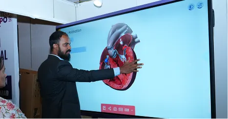 Coltec team at ET TECHX 2024, showcasing innovative education and corporate technology solutions at Hitec Hyderabad.