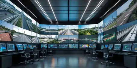 COLTEC Inertia LED Video Wall in Control Rooms – Real-time data visualization for mission-critical monitoring.