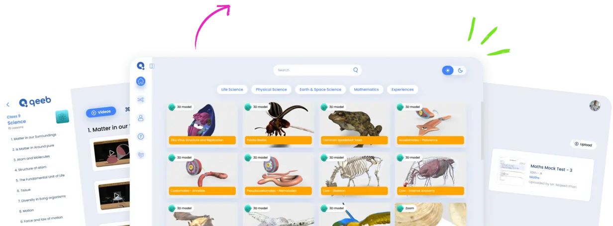 QEEB 3D Interactive Biology Models on Smart Board